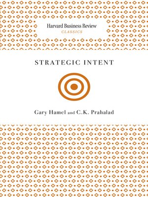 cover image of Strategic Intent